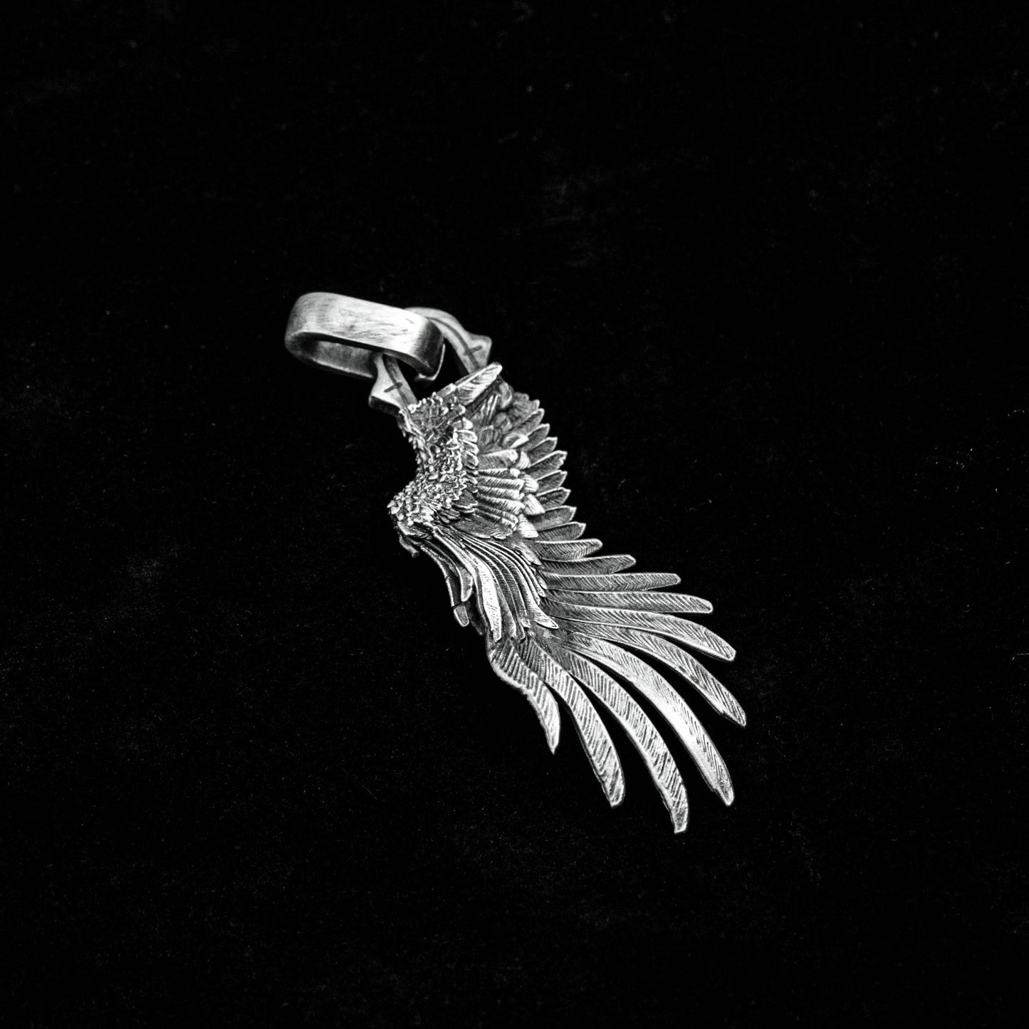 Wing pendant, silver wings pendant, things of faith, prayer angel silver jewelry, unicorn, simple sterling silver, couple jewelry