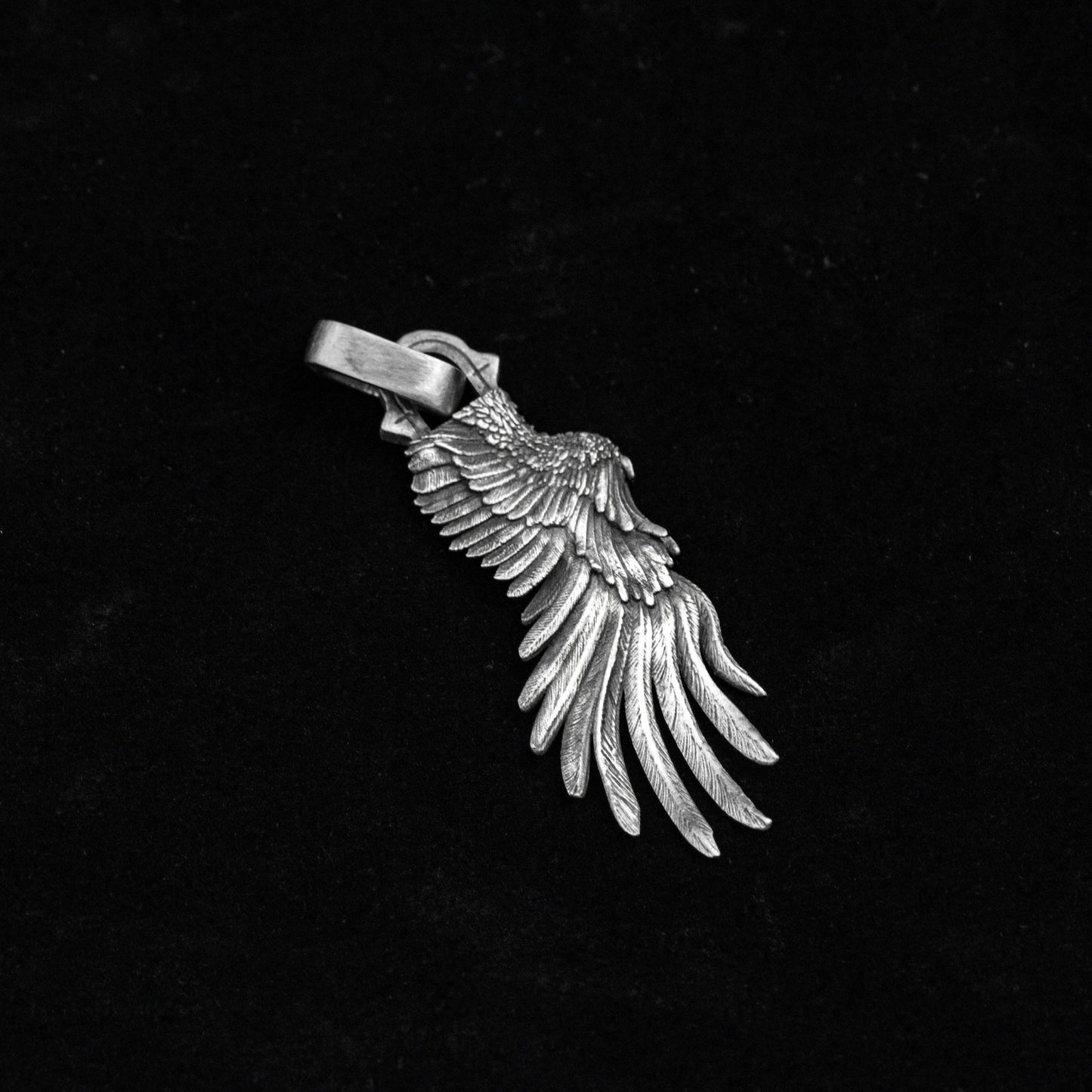 Wing pendant, silver wings pendant, things of faith, prayer angel silver jewelry, unicorn, simple sterling silver, couple jewelry