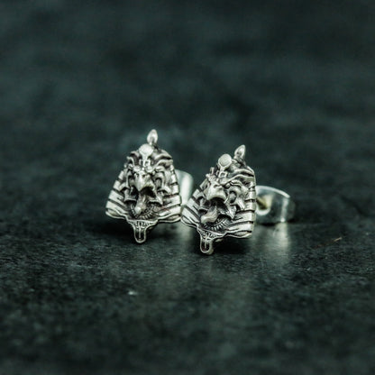 Horus 925 silver earrings, ancient egypt pharaoh silver earrings, eye of horus earrings-handmade