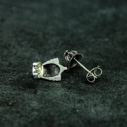 Horus 925 silver earrings, ancient egypt pharaoh silver earrings, eye of horus earrings-handmade
