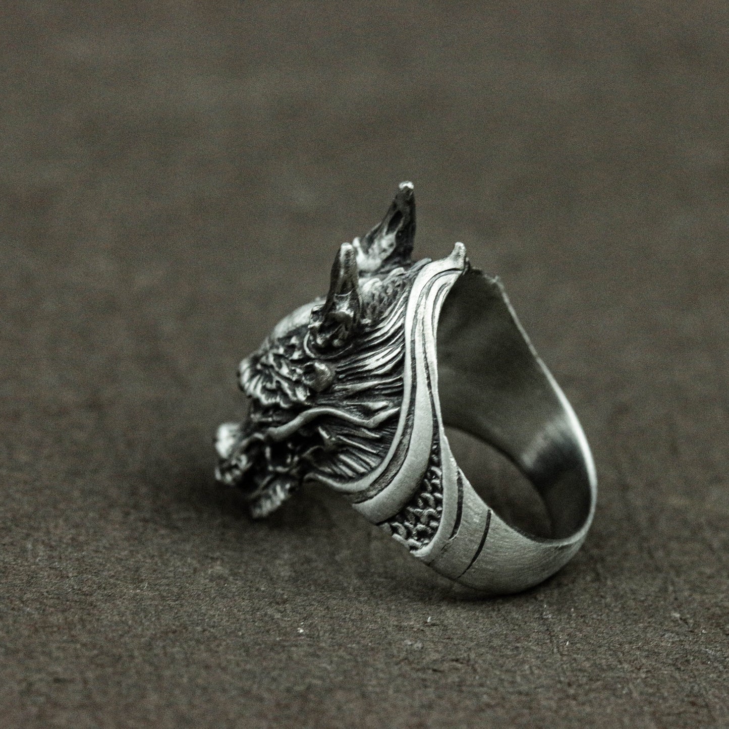 Dragon head sterling silver ring | Dragon head ring | Dragon ring | Silver dragon ring | Dragon jewelry | Men's dragon jewelry