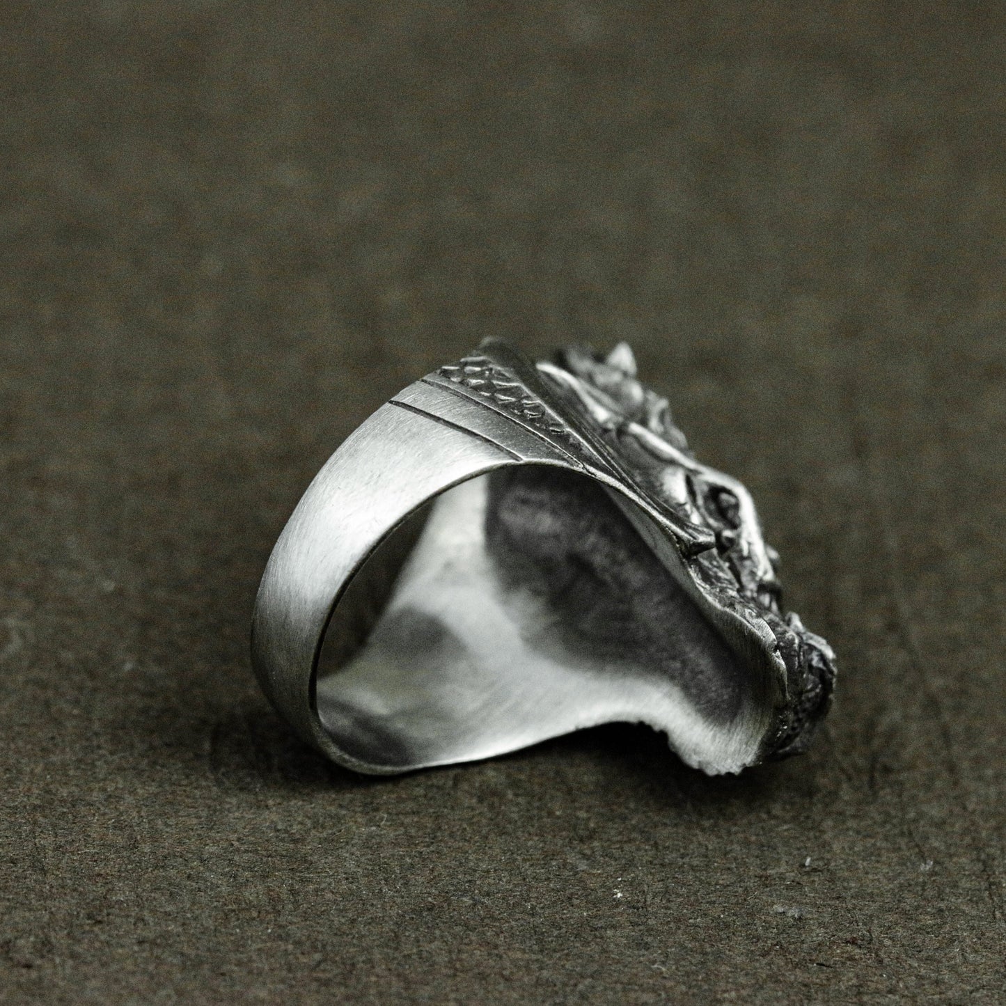 Dragon head sterling silver ring | Dragon head ring | Dragon ring | Silver dragon ring | Dragon jewelry | Men's dragon jewelry