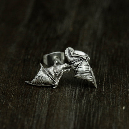 Devil Wings 925 Silver Earrings, Bat Wings Silver Earrings, Personalized Silver Jewelry-Handmade Gifts