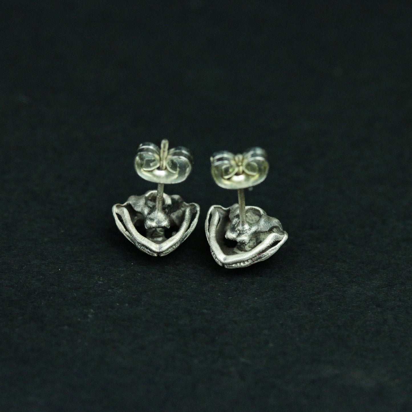 Frog Skull 925 Sterling Silver Earrings, Gothic Skull Earrings, Animal Skull Silver Jewelry - Handmade Gifts