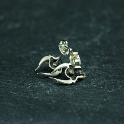 Warrior Mask 925 Sterling Silver Earrings, Spartan Mask Earrings, Medieval Armor Silver Jewelry - Handmade Gifts