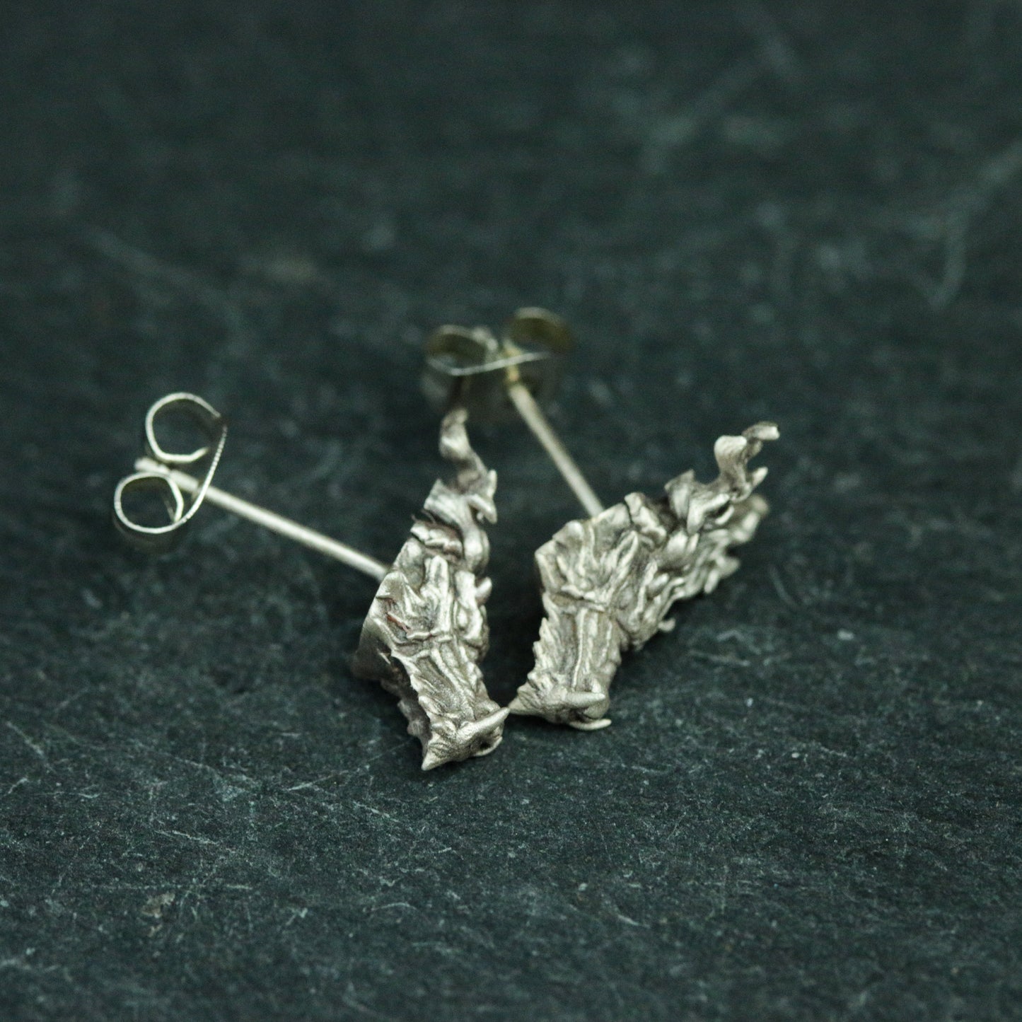 Dragon Head 925 Sterling Silver  Earrings, Dragon Silver Jewelry, Chinese Dragon Earrings - Handmade