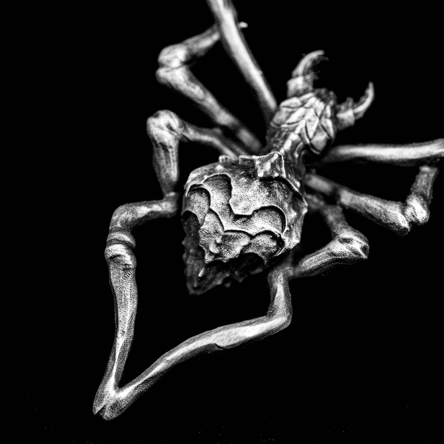 925 Sterling Silver Spider Pendant, Brass Animal Pendant, Small Animal Pendant, Plain Silver Pendant, Couple Pendant