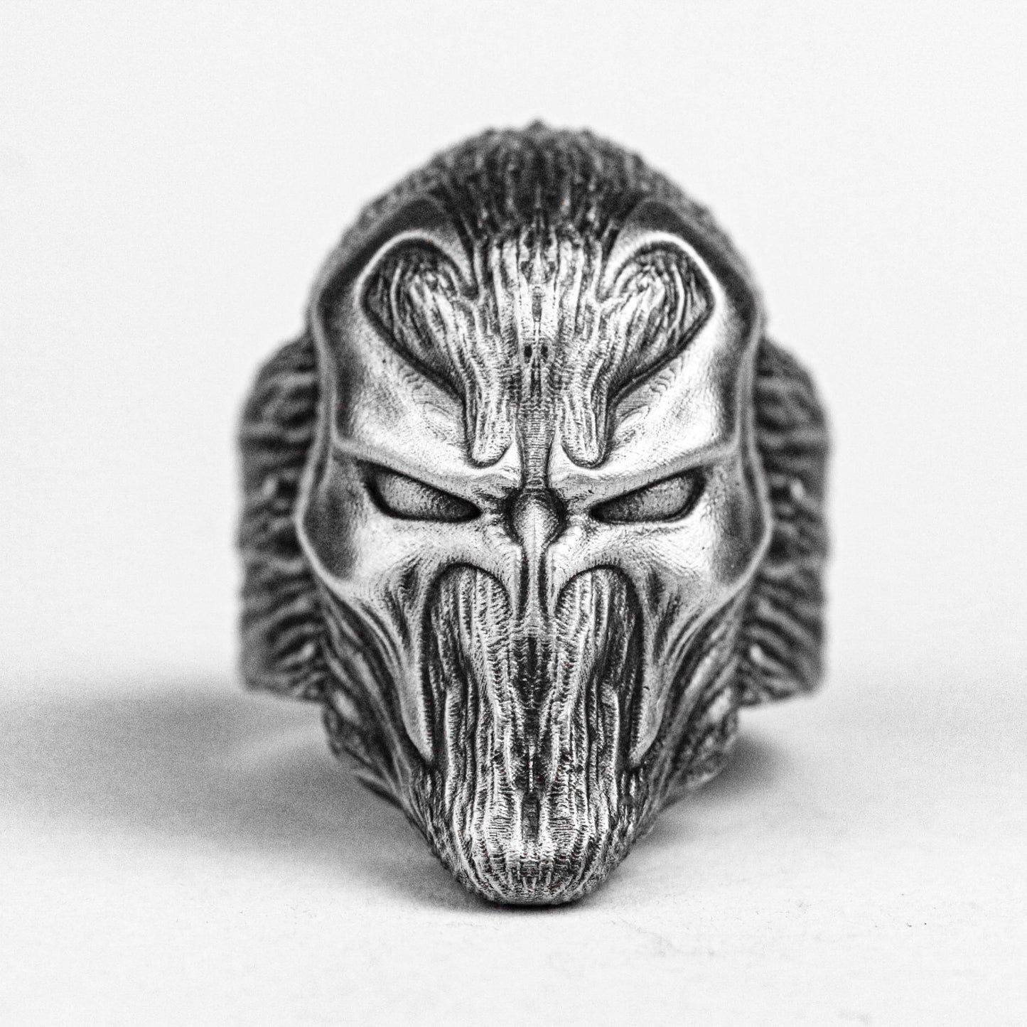 Spawn Man 925 Sterling Silver Ring, Handmade Custom Jewelry, Men's Ring, Motorcycle Style Charm, Mask Knight Brass Ring, Personality Charm