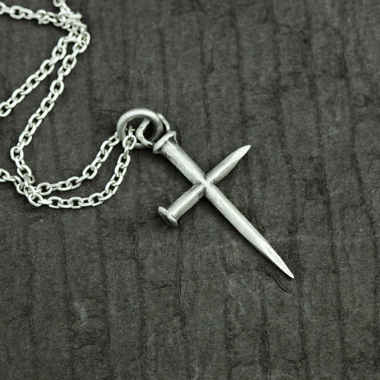 Cross 925 Silver Pendant Necklace, Good Friday Silver Pendant, Good Friday Pendant - Handmade Jewelry