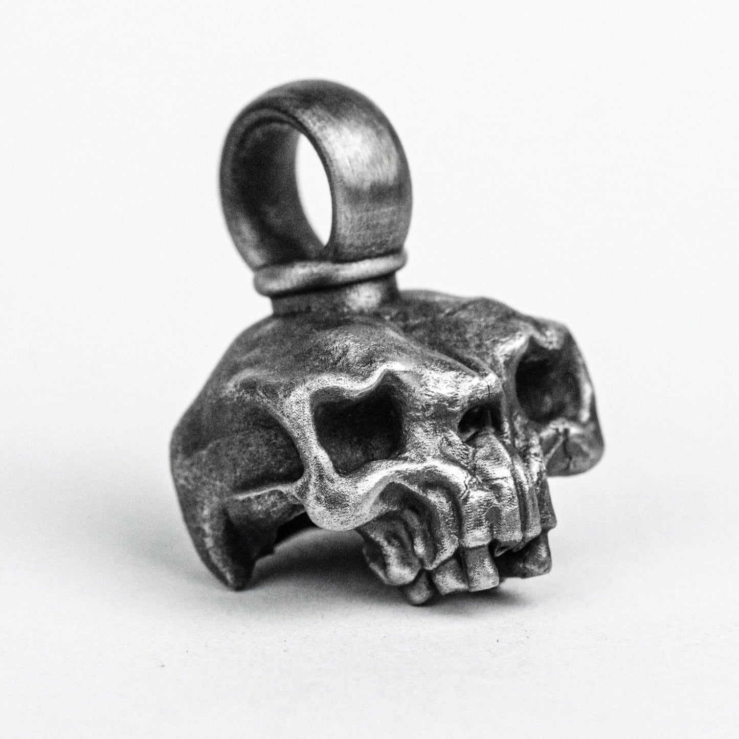 Alien Pendant, Skull Brass Pendant, Skull Pendant, Skull Silver, Jawless Jewelry, Vintage Pendant, Moon Jewelry, Silver for Men and Women