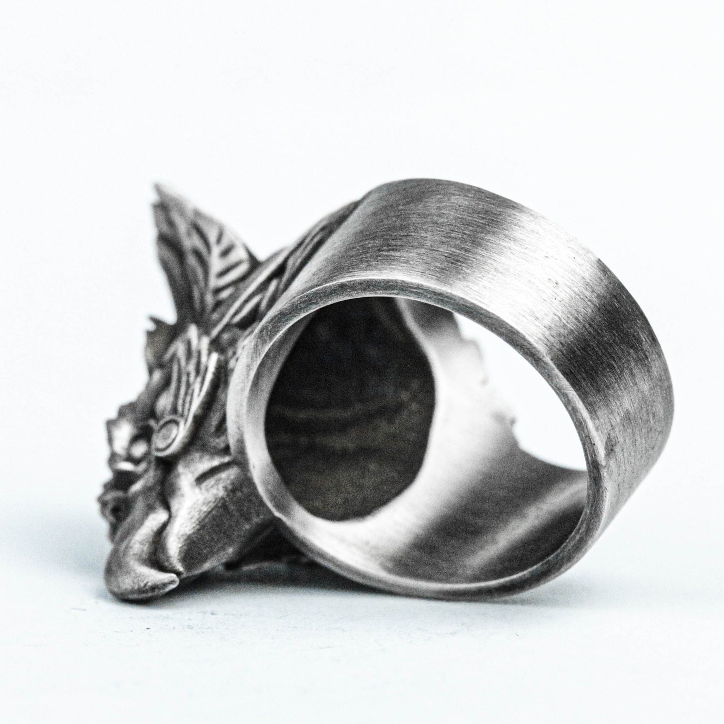 Hand Carved Jewelry, 925 Silver Divine Beast Silver Jewelry, Gryffindor Beast Ring, Gryphon Silver Ring, Eagle Brass Ring, Condor Charm