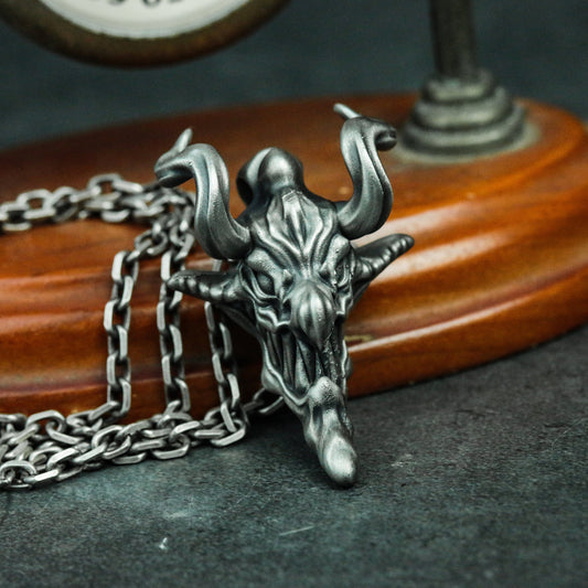 Chaos Harbinger Pendant - Artisan Sterling Silver Apocalyptic Jewelry Gift