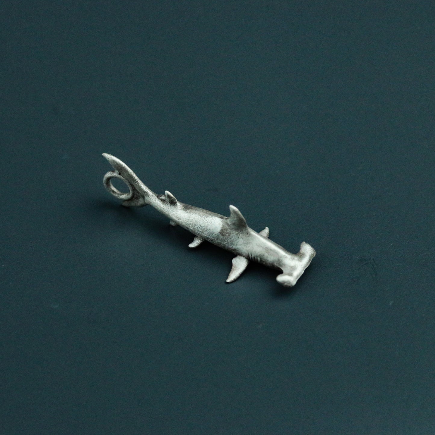 Hammerhead Shark 925 Silver Pendant Necklace, Shark Silver Pendant, Ocean Man Eater Shark Silver Necklace - Handmade