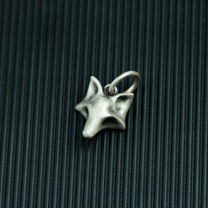 fox 925 silver pendant necklace, fox jewelry, simple animal silver jewelry, personalized handmade silver necklace-handmade
