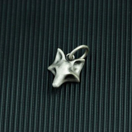fox 925 silver pendant necklace, fox jewelry, simple animal silver jewelry, personalized handmade silver necklace-handmade