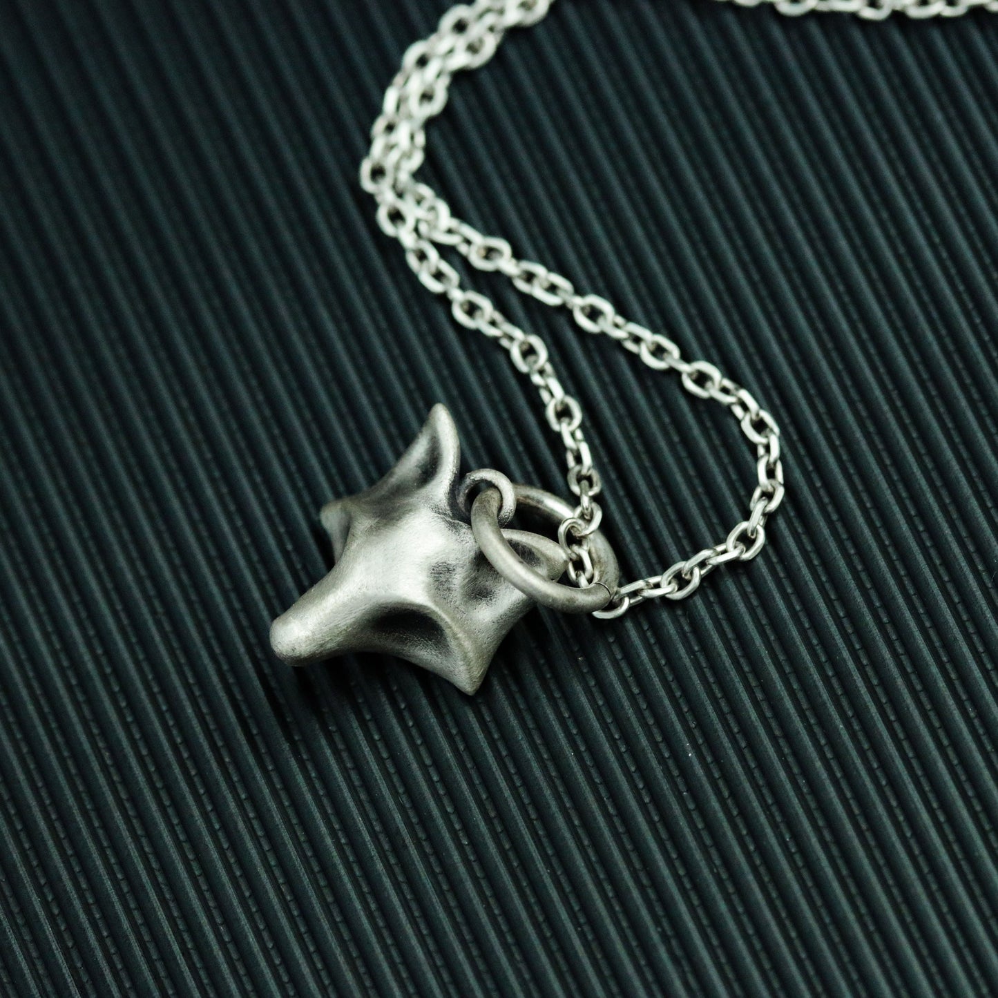 fox 925 silver pendant necklace, fox jewelry, simple animal silver jewelry, personalized handmade silver necklace-handmade