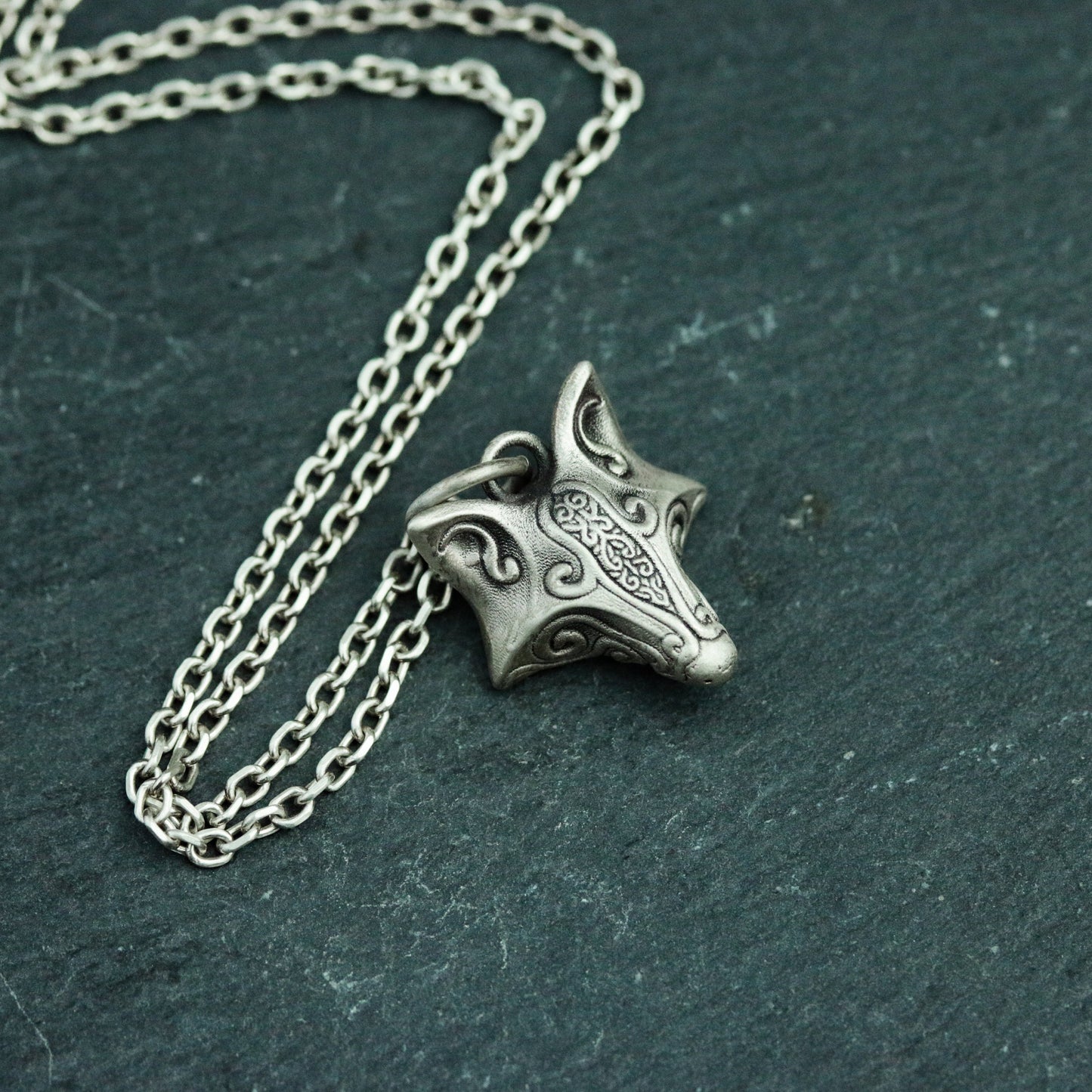 fox 925 silver pendant necklace, simple animal silver jewelry, personalized handmade silver jewelry-handmade