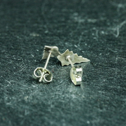 Scale Simple 925 Silver Earrings, Gothic Simple Earrings, Dragon Scale Gift - Handmade