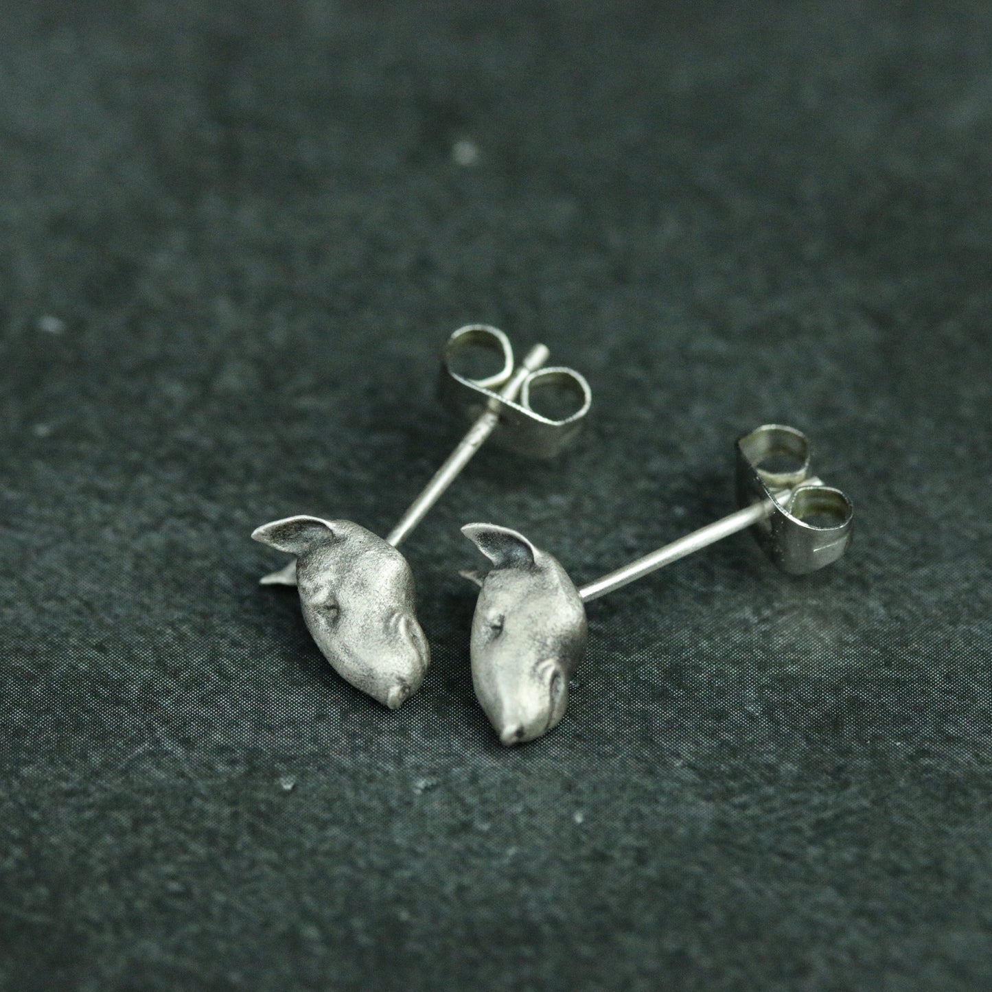 Bull Terrier 925 Silver Earrings, Silver Dog Earring Gifts, Pet Dog Earrings - Handmade Jewelry