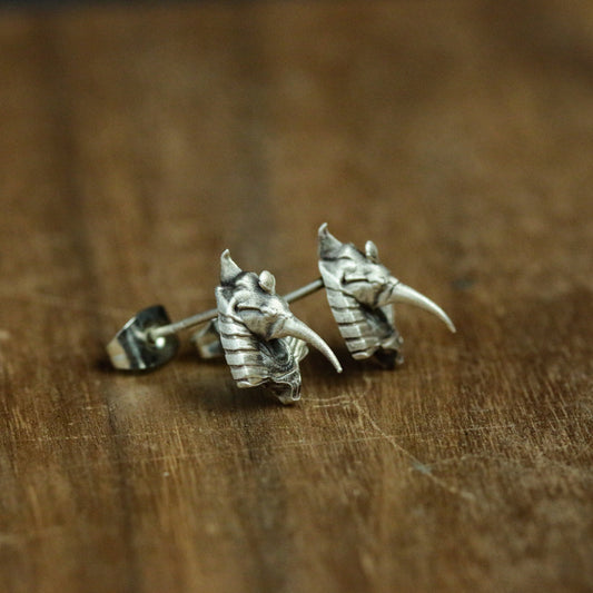 Thoth 925 Silver Earrings God of Wisdom Egyptian Mythology Silver Jewelry Protective Silver Earrings - Artisan Made