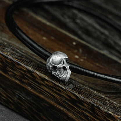 Sterling silver skull Bolo tie buckle, men's and women's suit decoration buckle, tie buckle, gift for him, personalized jewelry