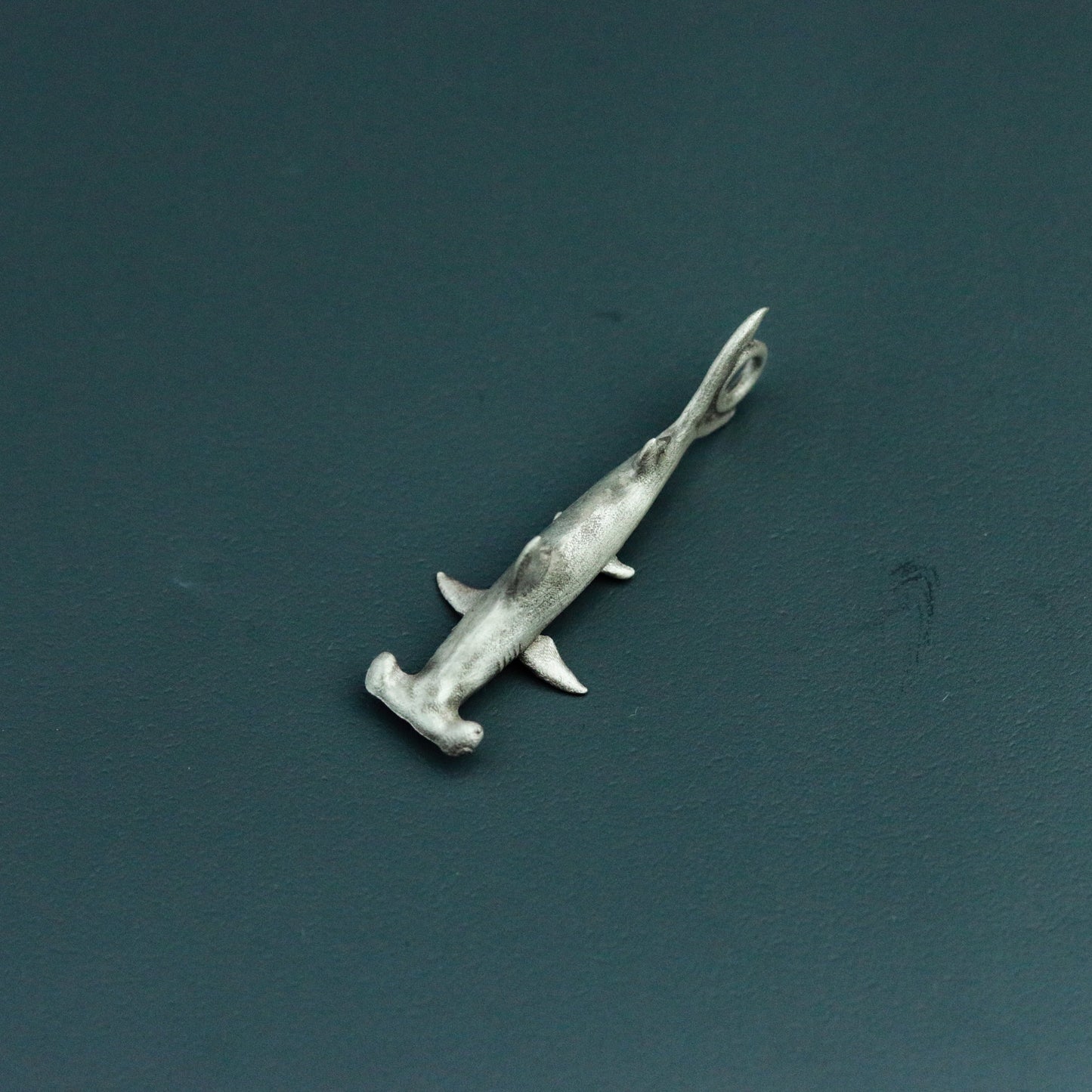 Hammerhead Shark 925 Silver Pendant Necklace, Shark Silver Pendant, Ocean Man Eater Shark Silver Necklace - Handmade