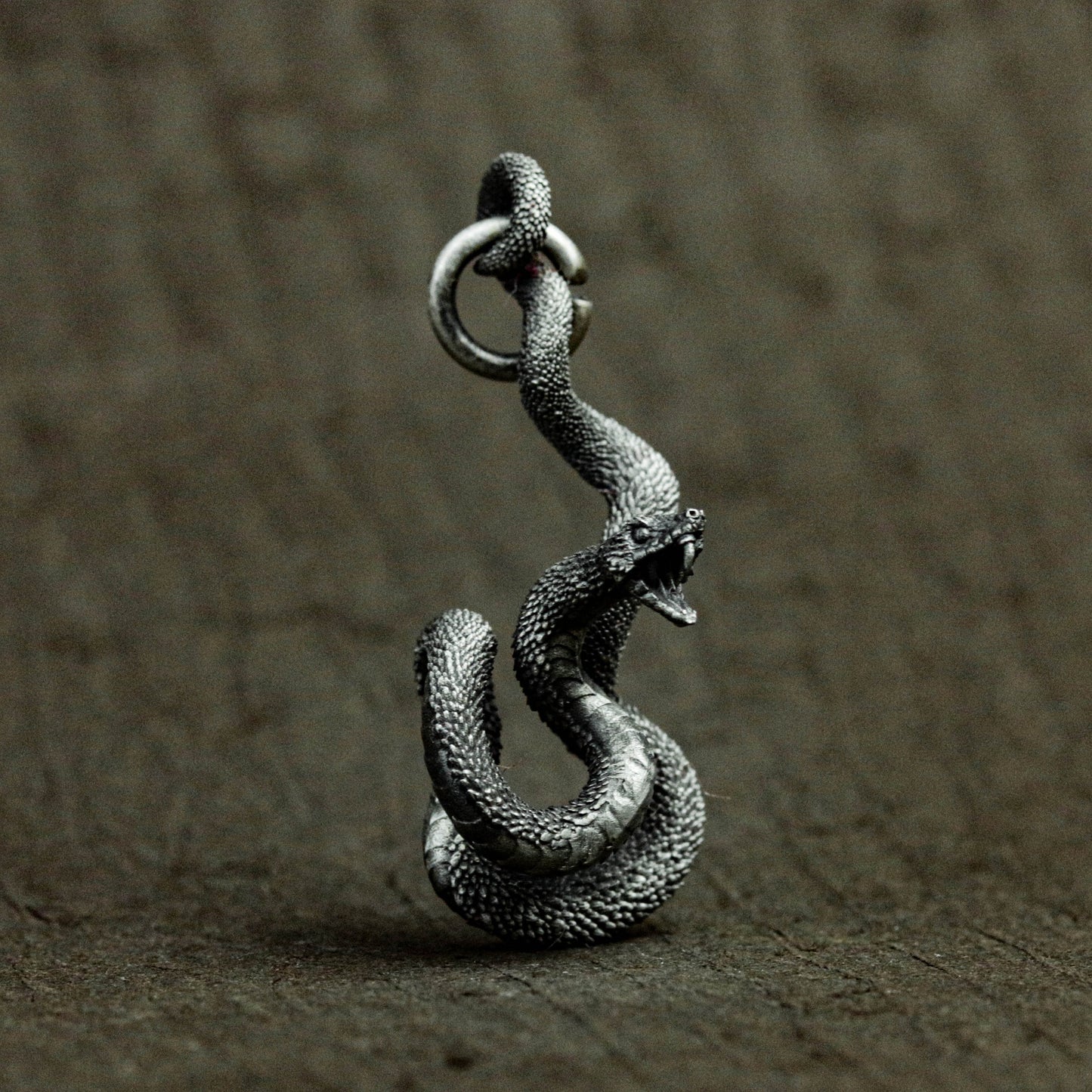 925 sterling silver snake pendant, retro snake necklace, snake pendant, silver pendant for men and women