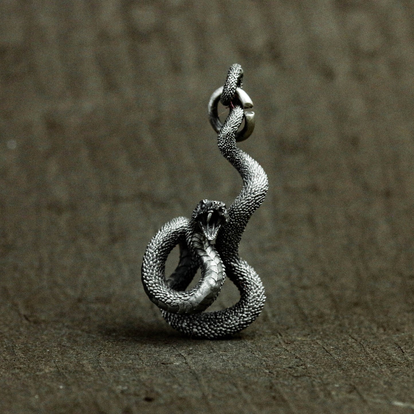 925 sterling silver snake pendant, retro snake necklace, snake pendant, silver pendant for men and women