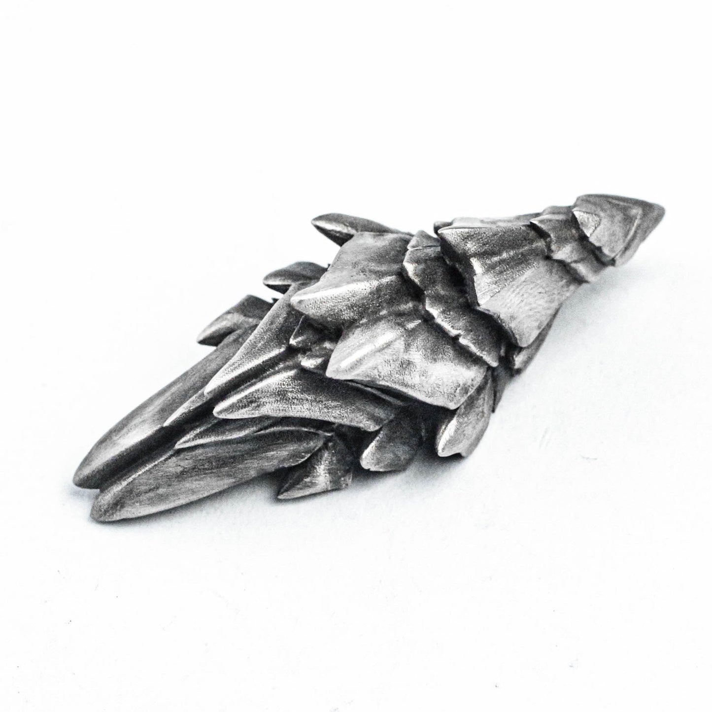 Dragon Armor 925 Sterling Silver Pendant, Flying Wing Pendant, Armor Brass Pendant, Armor Pendant, Dragon Scale Pendant,