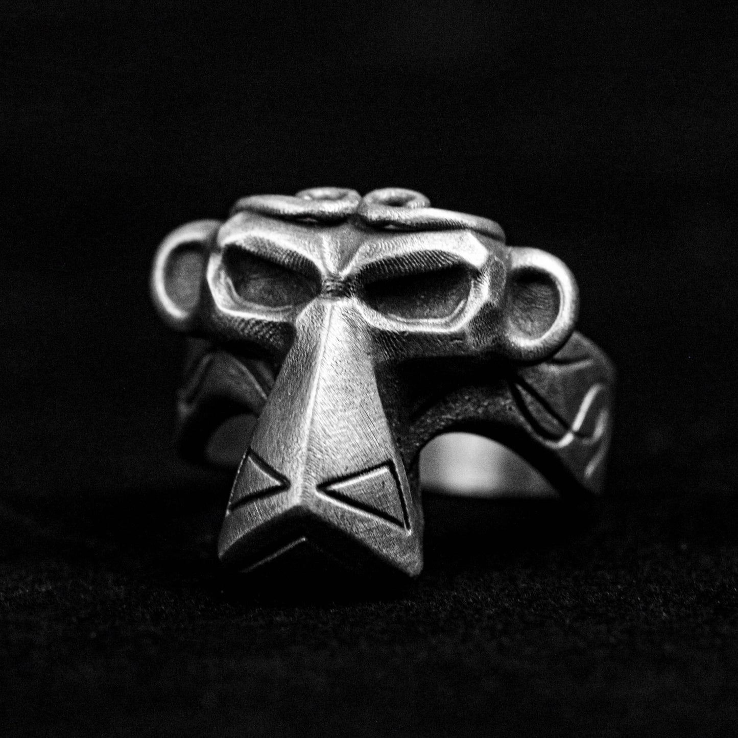 Monkey King ring, Monkey King Q version silver ring, monkey ring, animal silver ring, simple design new product, Seiko silver jewelry