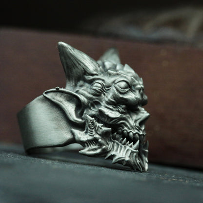 Fallen Angel Lucifer 925 Silver Ring