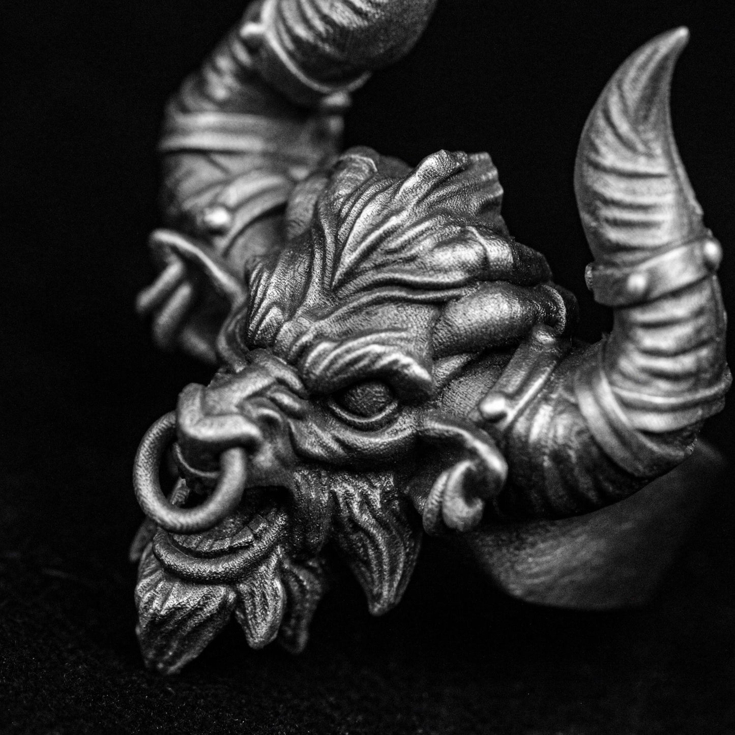 Angry Bull Demon Ring, Minoan Bull Silver Ring, Silver Ring, Bullfighting Brass Ring, Simple Style Ring, Seiko Jewelry, Bull Ring,