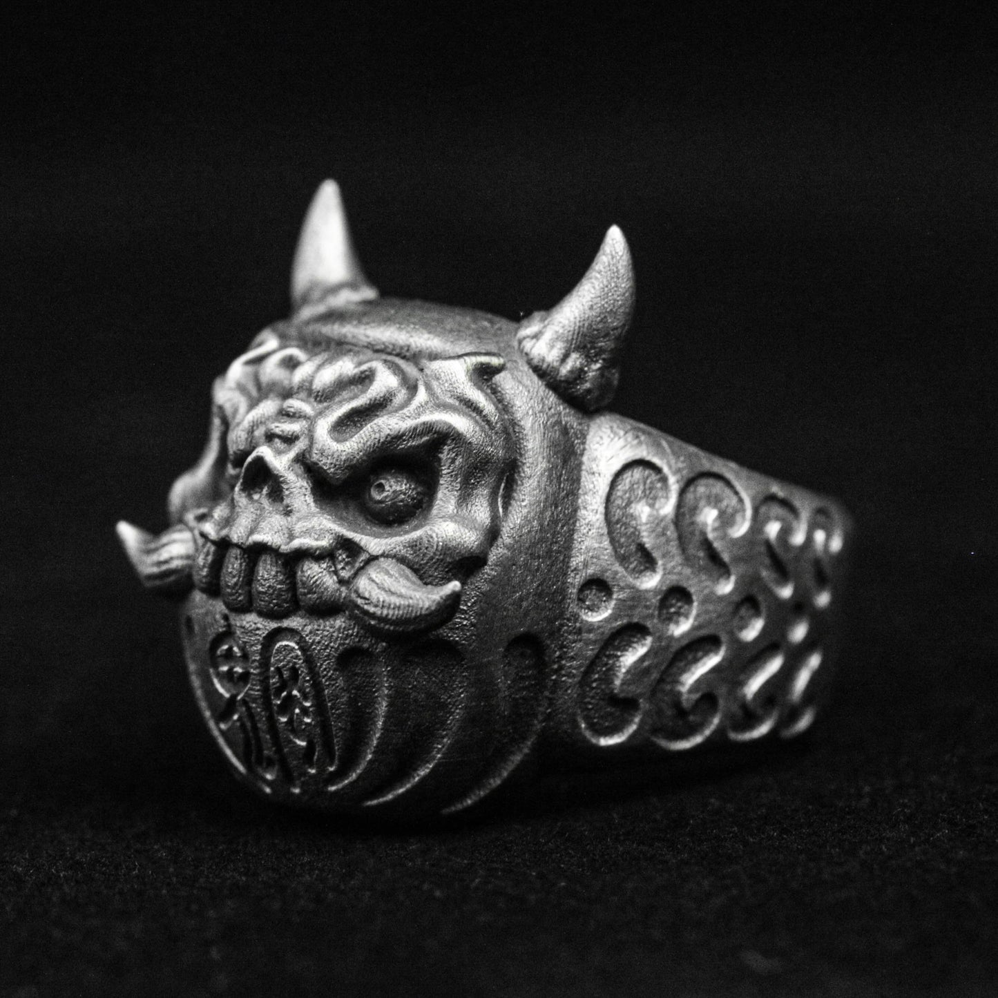 Bodhidharma Ring, Ghost Face Silver Ring, Prajna Ring, Brass Ring, Devil Ring4