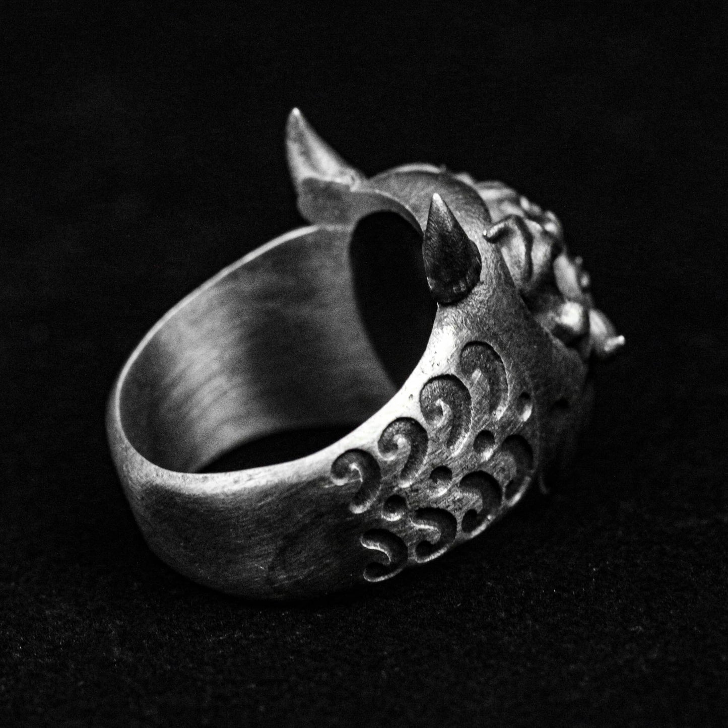 Bodhidharma Ring, Ghost Face Silver Ring, Prajna Ring, Brass Ring, Devil Ring4