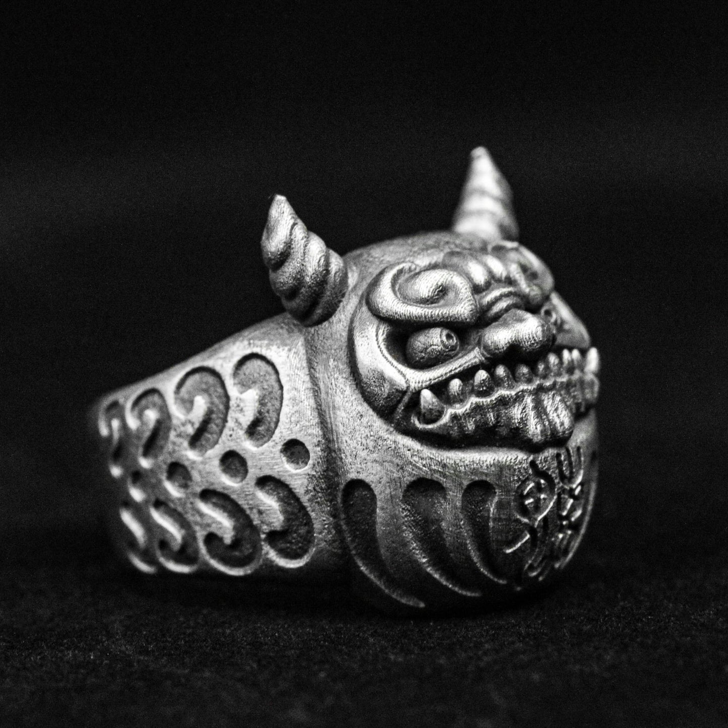 Bodhidharma Ring, Ghost Face Silver Ring, Prajna Ring, Brass Ring, Devil Ring3