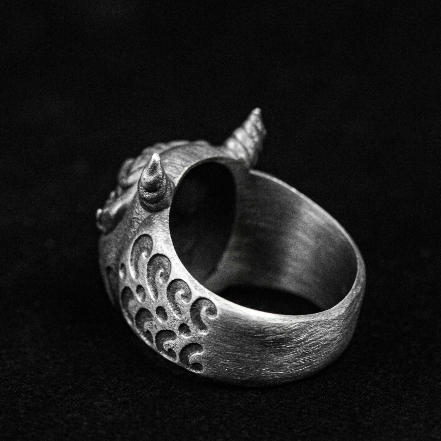 Bodhidharma Ring, Ghost Face Silver Ring, Prajna Ring, Brass Ring, Devil Ring3