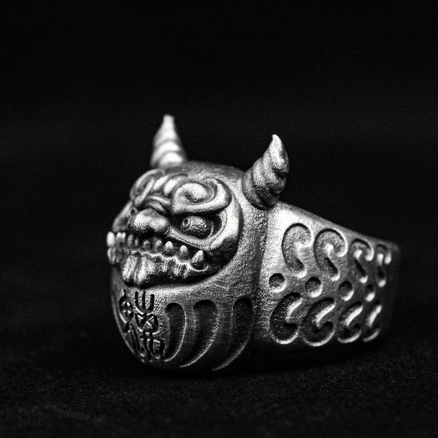 Bodhidharma Ring, Ghost Face Silver Ring, Prajna Ring, Brass Ring, Devil Ring3