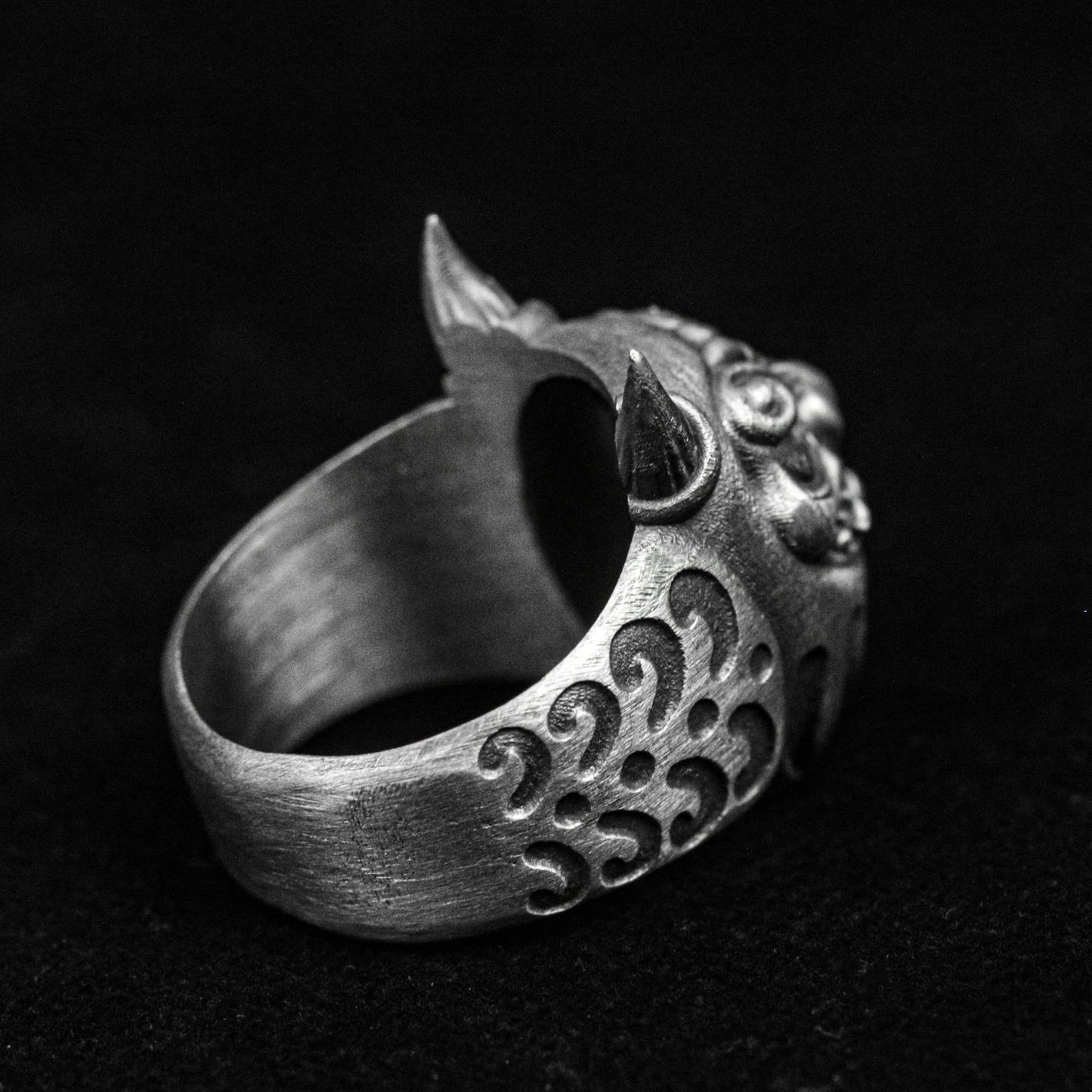 Bodhidharma Ring, Ghost Face Silver Ring, Prajna Ring, Brass Ring, Devil Ring2