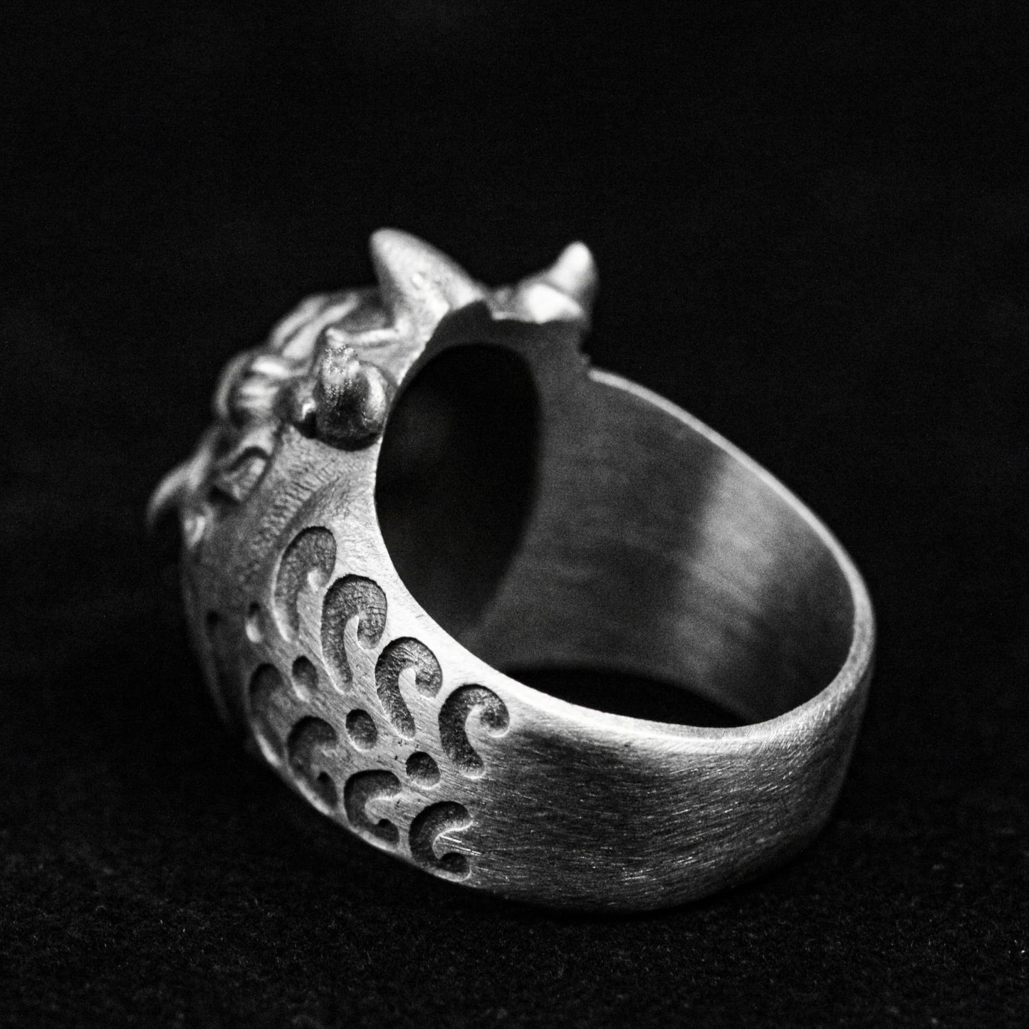 Bodhidharma Ring, Ghost Face Silver Ring, Prajna Ring, Brass Ring, Devil Ring1