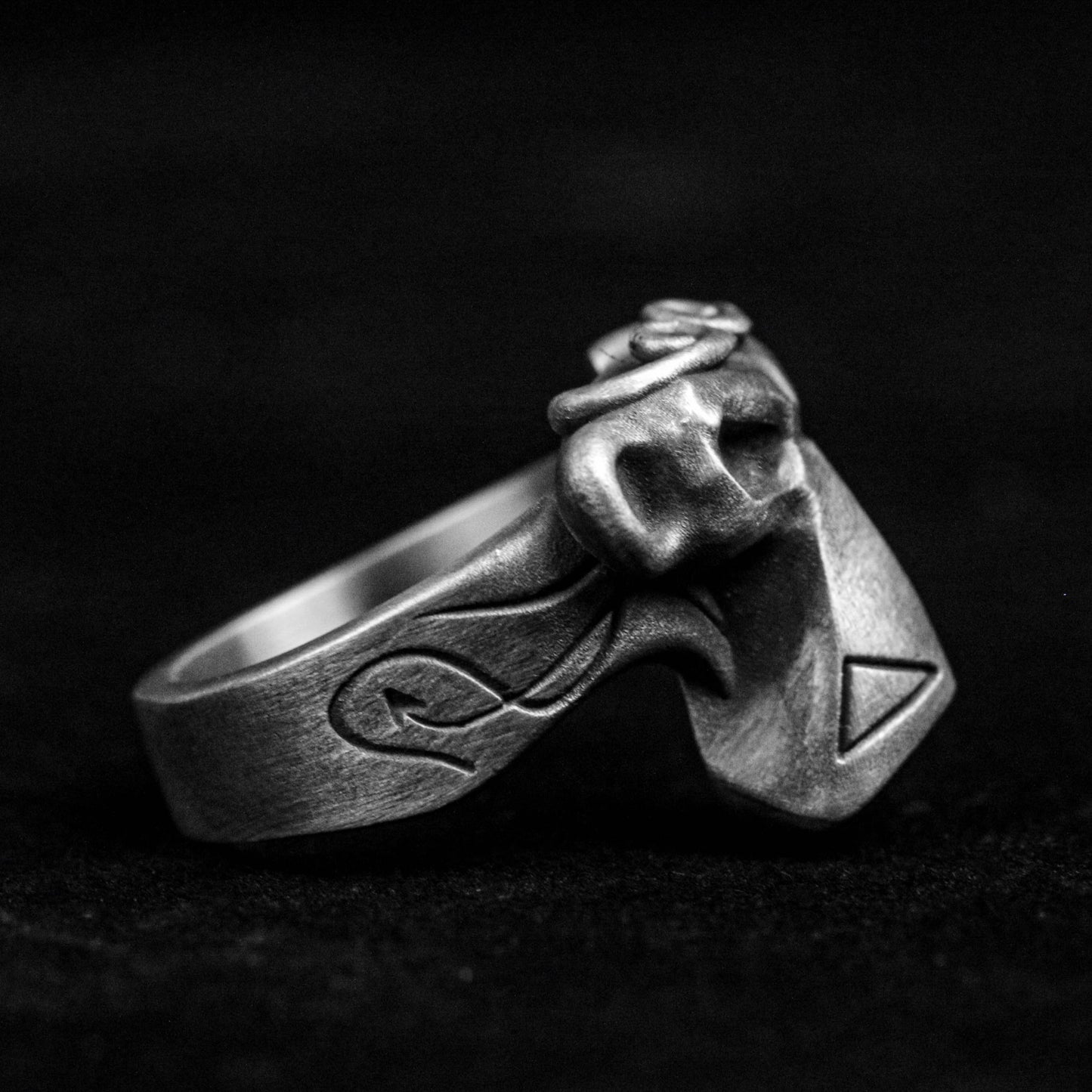 Monkey King ring, Monkey King Q version silver ring, monkey ring, animal silver ring, simple design new product, Seiko silver jewelry