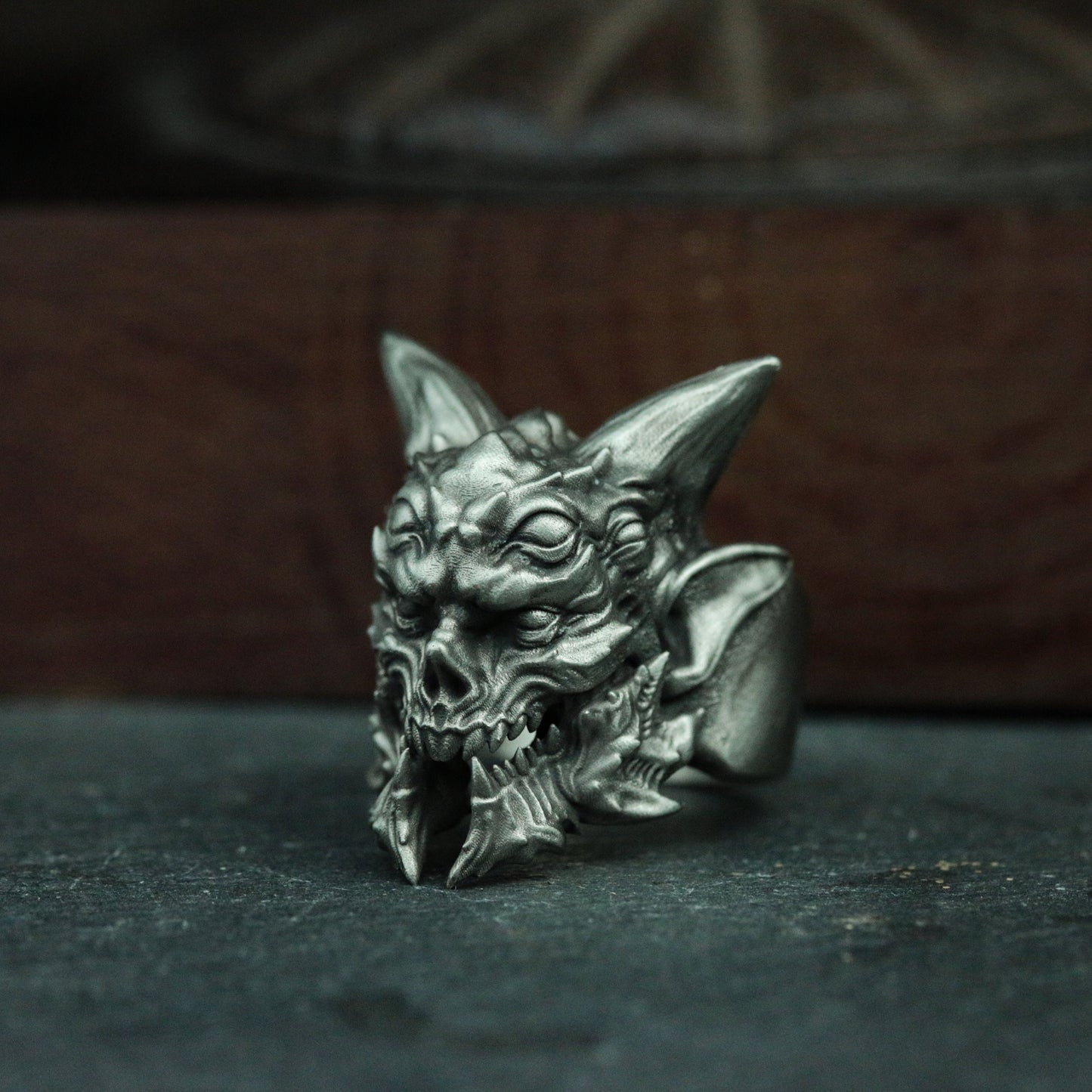 Fallen Angel Lucifer 925 Silver Ring