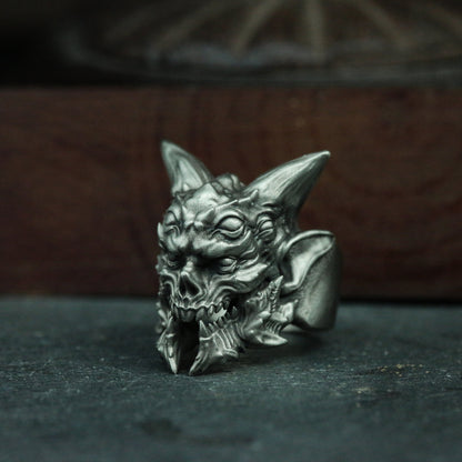 Fallen Angel Lucifer 925 Silver Ring