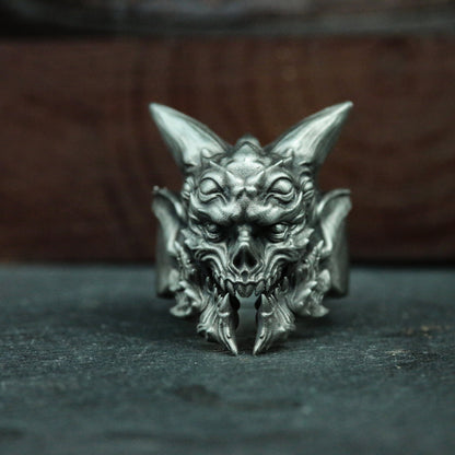Fallen Angel Lucifer 925 Silver Ring