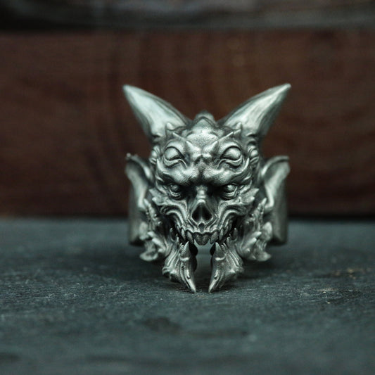 Fallen Angel Lucifer 925 Silver Ring
