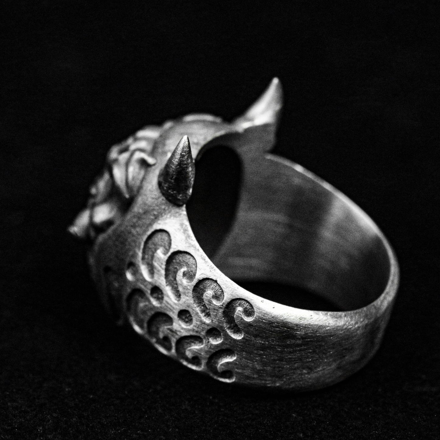 Bodhidharma Ring, Ghost Face Silver Ring, Prajna Ring, Brass Ring, Devil Ring4