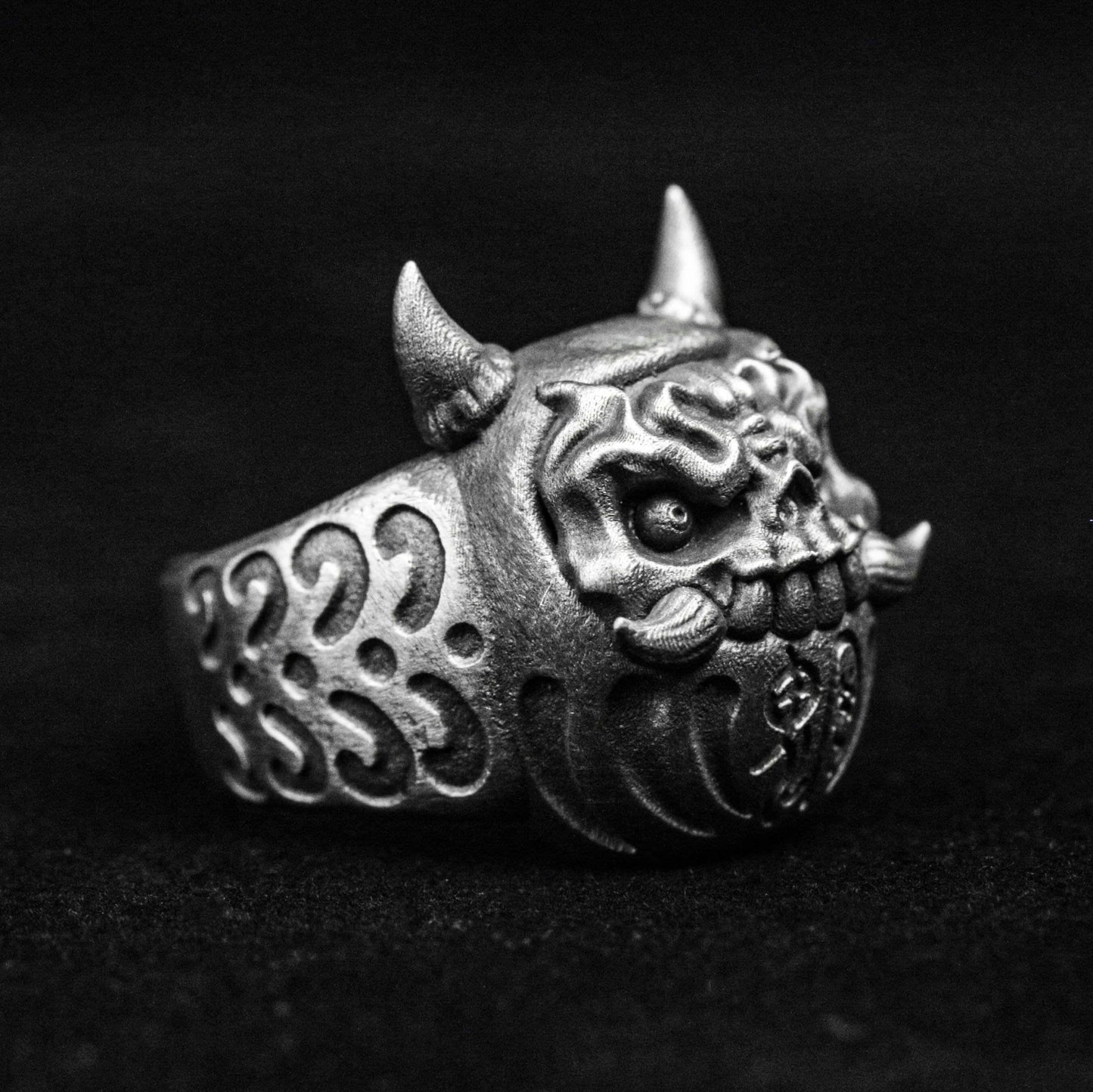 Bodhidharma Ring, Ghost Face Silver Ring, Prajna Ring, Brass Ring, Devil Ring4