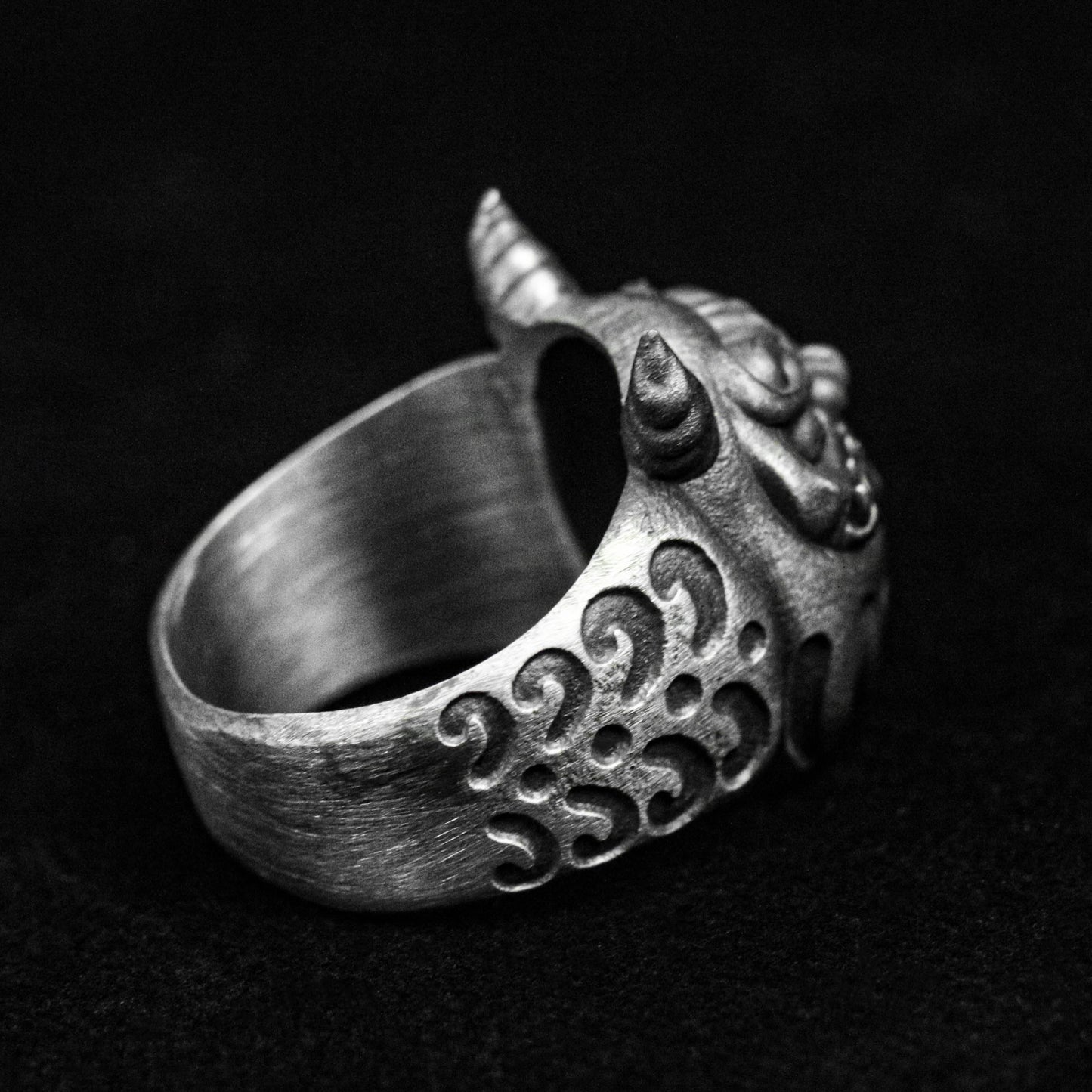 Bodhidharma Ring, Ghost Face Silver Ring, Prajna Ring, Brass Ring, Devil Ring3