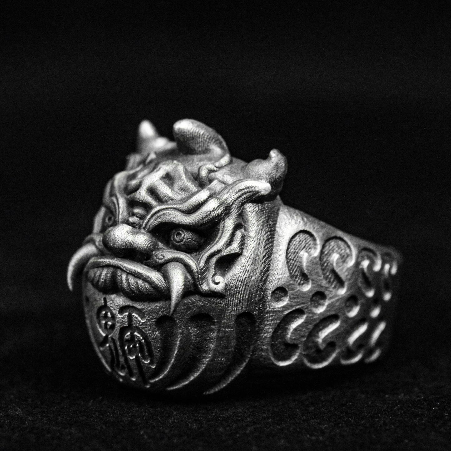 Bodhidharma Ring, Ghost Face Silver Ring, Prajna Ring, Brass Ring, Devil Ring1