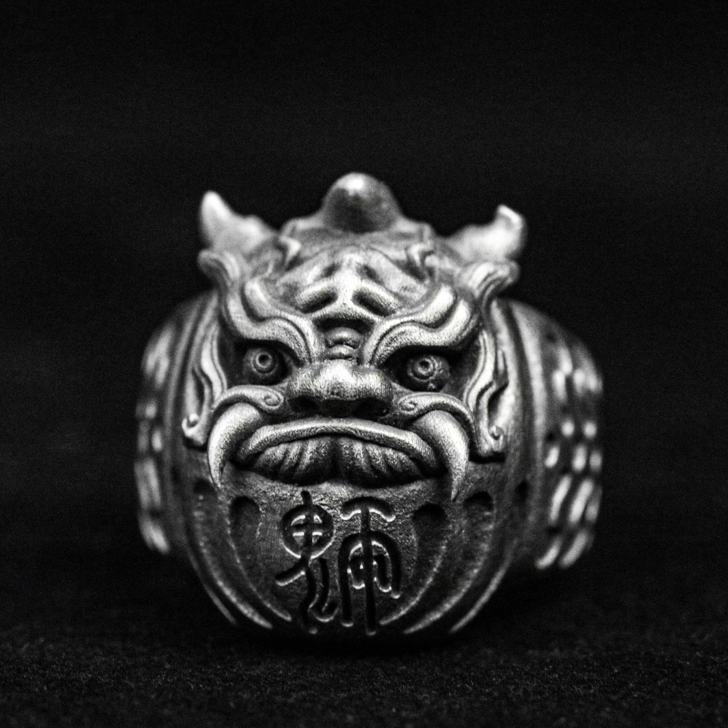 Bodhidharma Ring, Ghost Face Silver Ring, Prajna Ring, Brass Ring, Devil Ring1