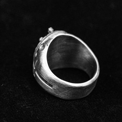 christ sermon silver ring, icon ring, statue ring, silver man ring, generative statue, brass ring, jesus ring